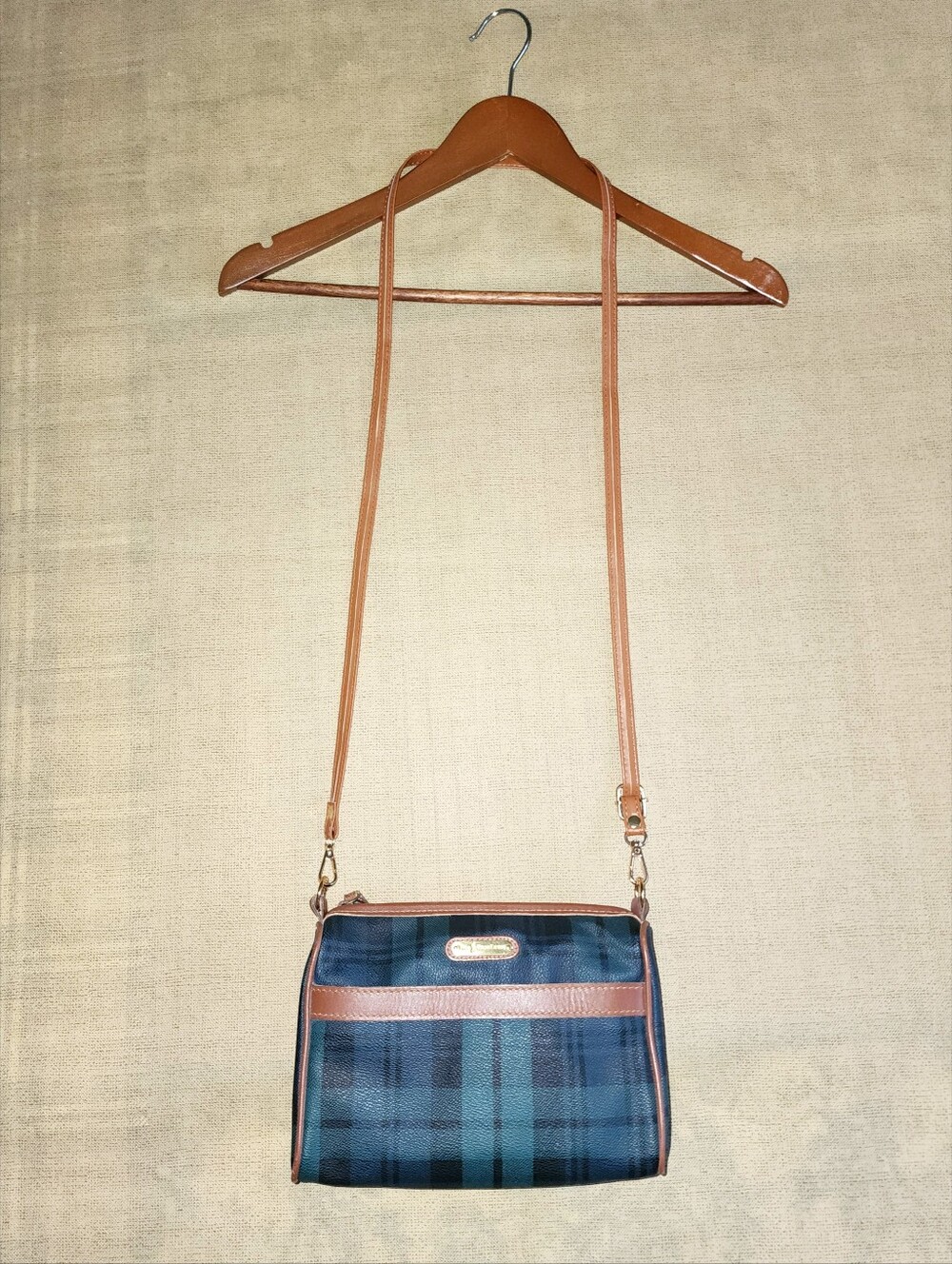 Vintage Polo Ralph Lauren Purse Blackwatch Plaid Crossbody Bag 80s